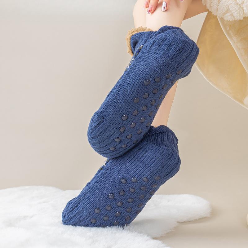 Winter Floor Socks Home Warm Women Men Snow Socks Sleep Carpet Slippers Sock Non-slip Socks