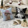 Lady Gaga Cushion Cover Breathable Linen Pillow Cover Skin-Friendly Home Decor Pillowcase With Hidden Zipper