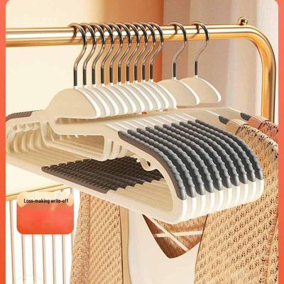 Dual-Position Non-Slip Plastic Hanger: Wet & Dry Use Clothes Rack for Adults