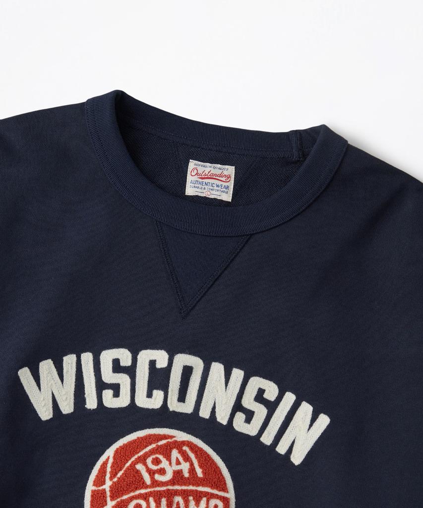 OUTSTANDING V.S.C Sweat(Wisconsin)_Navy