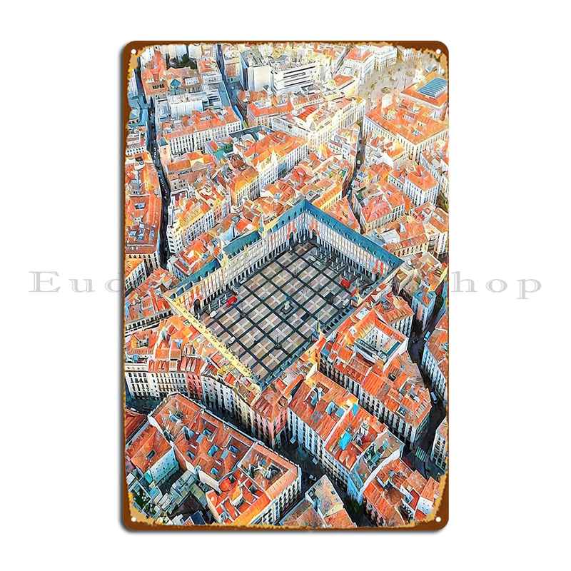 Madrid Streets Annaandvibes Metal Sign Plaques Printing Garage Plaques Wall Plaque Tin Sign Poster 20X30CM