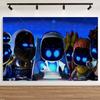 Cartoon ROBOTS Child Birthday Party Decoration Supplies Cup Plate Balloon Tablecloth Banner Photography Background Prop Kid Gift
