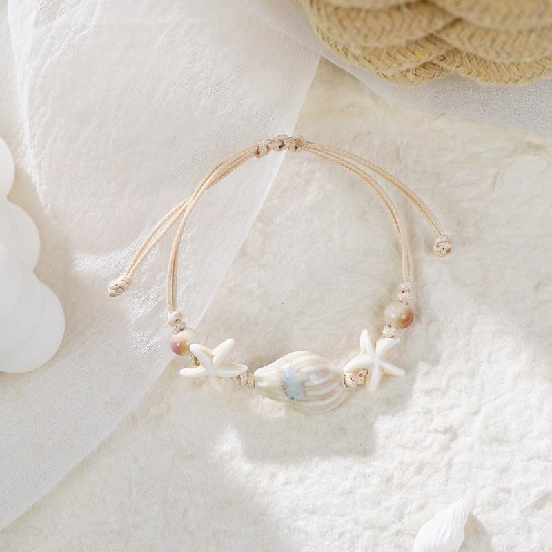 Böhmische Muschel Perlen Verstellbare Armbänder Für Frauen Mädchen Süßer Ethnischer Stil Perlen Strand Armreifen Schmuck Accessoires Geschenke