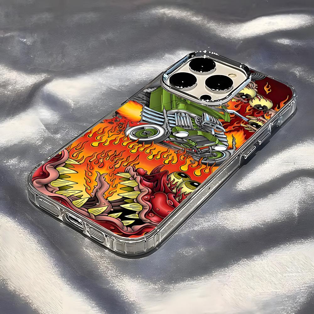 Rat Fink Phone Case For IPhone 17 Pro Max 16 15 14 Pro Max IPhone 13 Pro Max 11 Plus Transparent Cover
