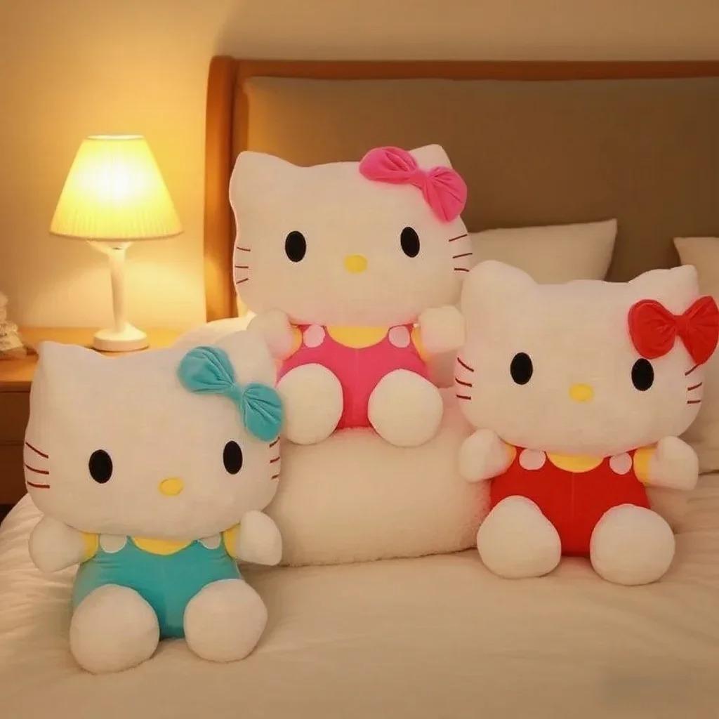 New Hello Kitty Plush Toy Cute Movie Cat Baby Kids Cartoon Hello Kitty Kids Doll Birthday Decor Gift