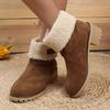 Winter Fashion Casual/Comfortable Fashion Boots Plus Velvet Warm Square Heel Round Toe Solid Color Women's Boots Knight Boots