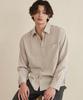 210EDIT Rayon Silky Shirt [Light Beige]_Ze1Sh111_Lbe