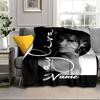 Custom Name Fashionable Ayli-va Blanket Bed Sofa Blanket Flannel Blanket for Camping, Hiking, Picnic Essentials,gift for Family and Friends