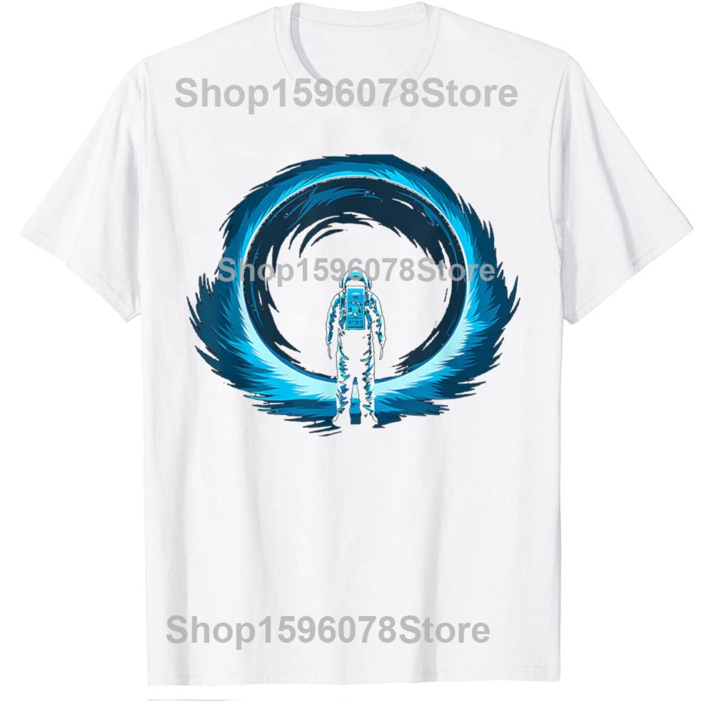 Funny Black Hole Physics Universe Graphic T Shirts Men Cotton Humor Streetwear Tee Shirt Short Sleeve Unisex Loose Clothing