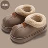 2025 new low-top cotton shoes for autumn and winter wear simple and versatile suede all-inclusive warm plush cotton boots