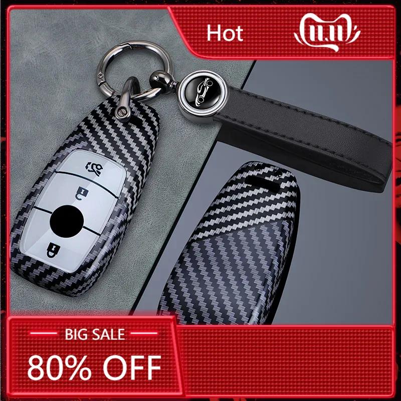 VDPPW1 Hot 2025 3/4 Buttons for Mercedes Benz A C E S G Class GLC CLE CLA GLS AMG W205 W213 W222 Carbon Fiber Car Key Case Cover Shell
