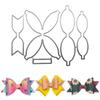 DIY Střihací šablony na mašle do vlasů Ražební výseky Šablona pro DIY Motýlek Mašle do vlasů Narozeninové drobnosti Tvorba přání Scrapbooking