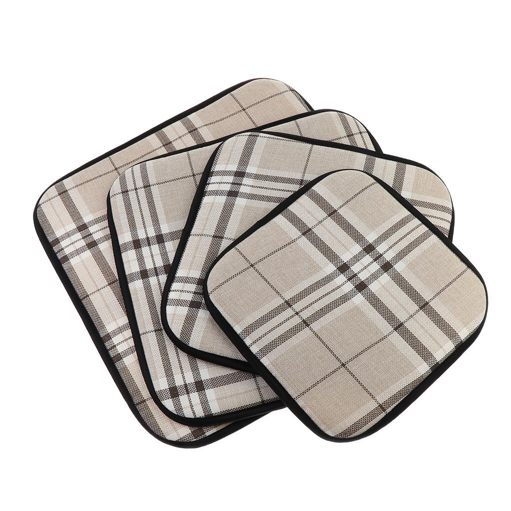 Pads with Ties, Washable Comfortable Polyester Seat Cushions for Living Room, Office, Car