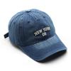 Baseball Cap Four Seasons Washed Denim Embroidery Hat Men and Women NEW YORK Cotton Fashionable Couple Relaxation Peaked Cap