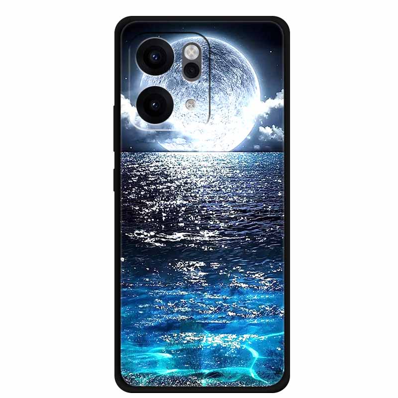 For Oppo Reno14 Pro 5G Case Animals Soft Silicone TPU Phone Cases Back Cover for Oppo Reno 14 Lion Shockproof Cool Wolf Capa