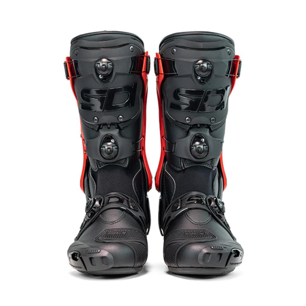 Sidi REX Motorcycle Boots, Black x Red, EU Size 41/25.8cm (equivalent to 25.5cm-26.0cm)