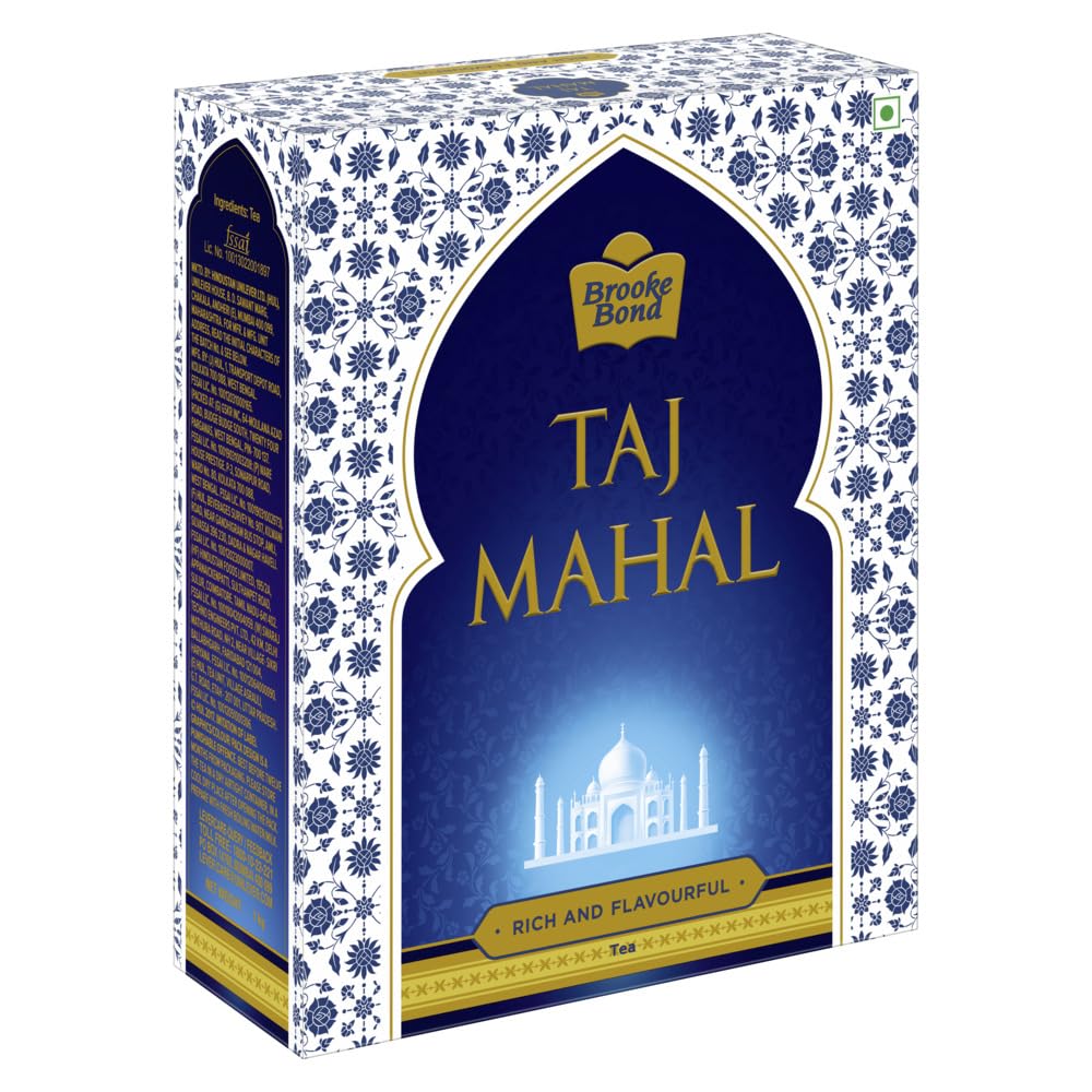 Taj Mahal South Tea Powder 1kg Pack Premium Blend Loose Tea Leaves Rich Flavorful Chai Golden Orange Brew With Uplifting Aroma
