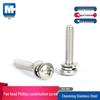 304 Stainless Steel Phillips Pan Head Combo Screw with Flat and Spring Washers