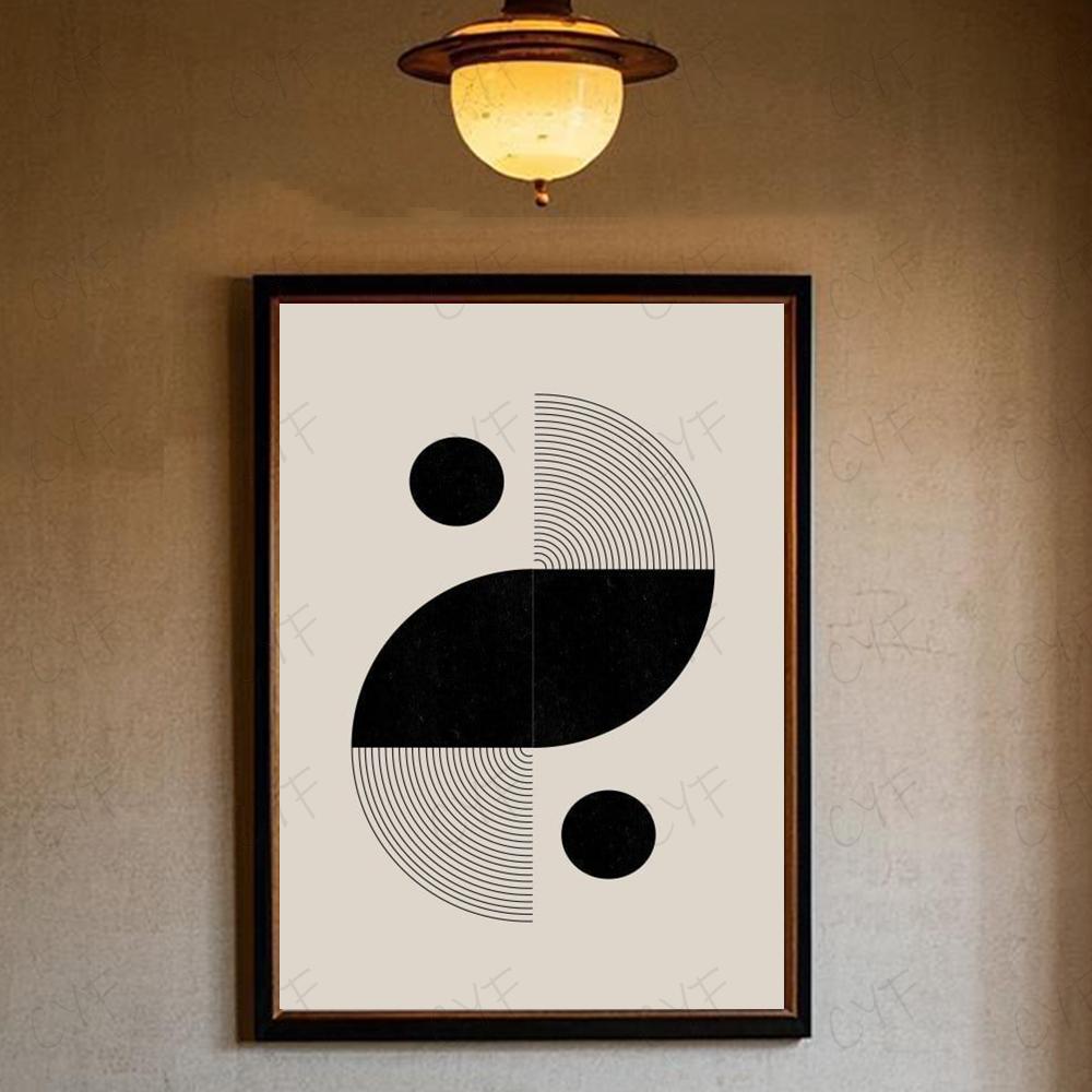 Abstract Bohemian Wall Art Poster High Quality Wall Art for Home Office Bedroom Living Room Hallway Bar Perfect Gift Idea