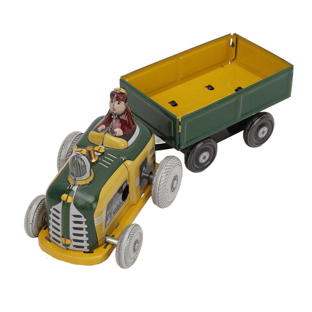 Aufziehbares Metall Laufspielzeug Blechtraktor Nostalgisch Handgefertigt Zart Vintage Aufziehspielzeug für Jungen