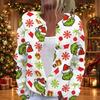 Women's Casual Long Sleeve Knit Cardigan with Button Front and Novelty Print