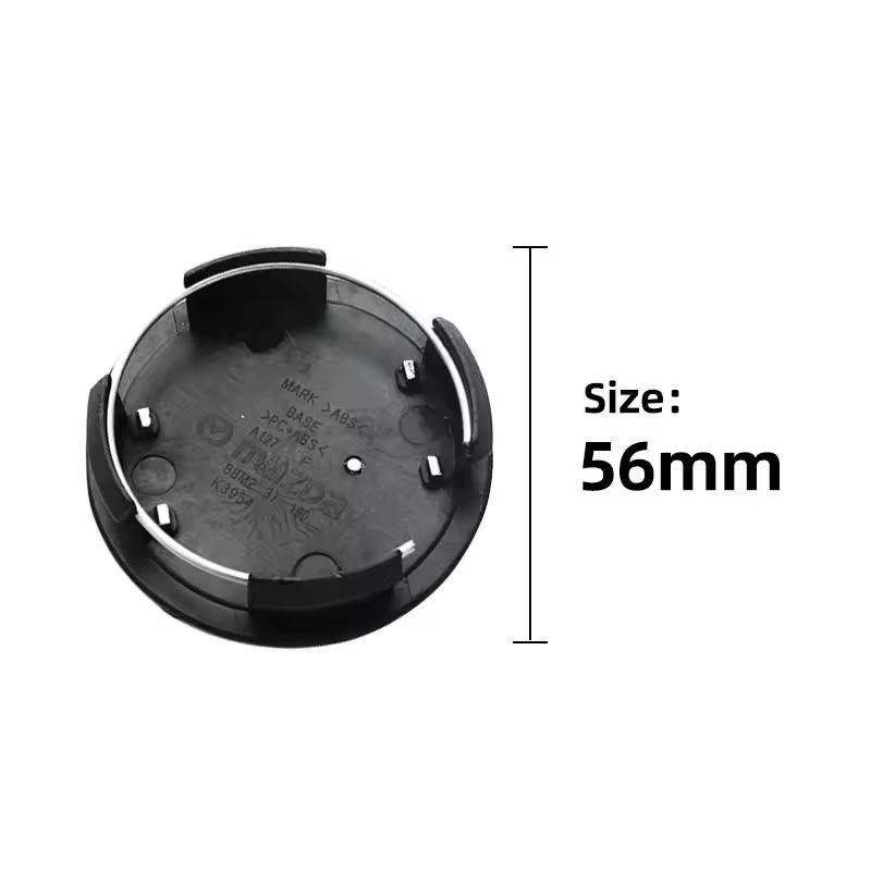 4pcs 56/60mm Car Wheel Center Hub Caps Rim Cover For Mazda 2 3 5 6 323 626 CX3 CX5 CX30 Demio Atenza Axela MX3 MX5 RX8 Accessory