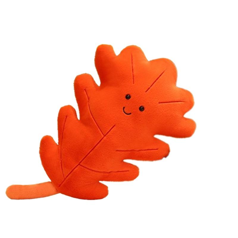 

Cute Maple Leaf Plush Pillow Perfect For Kids Bedtime Cuddles красный