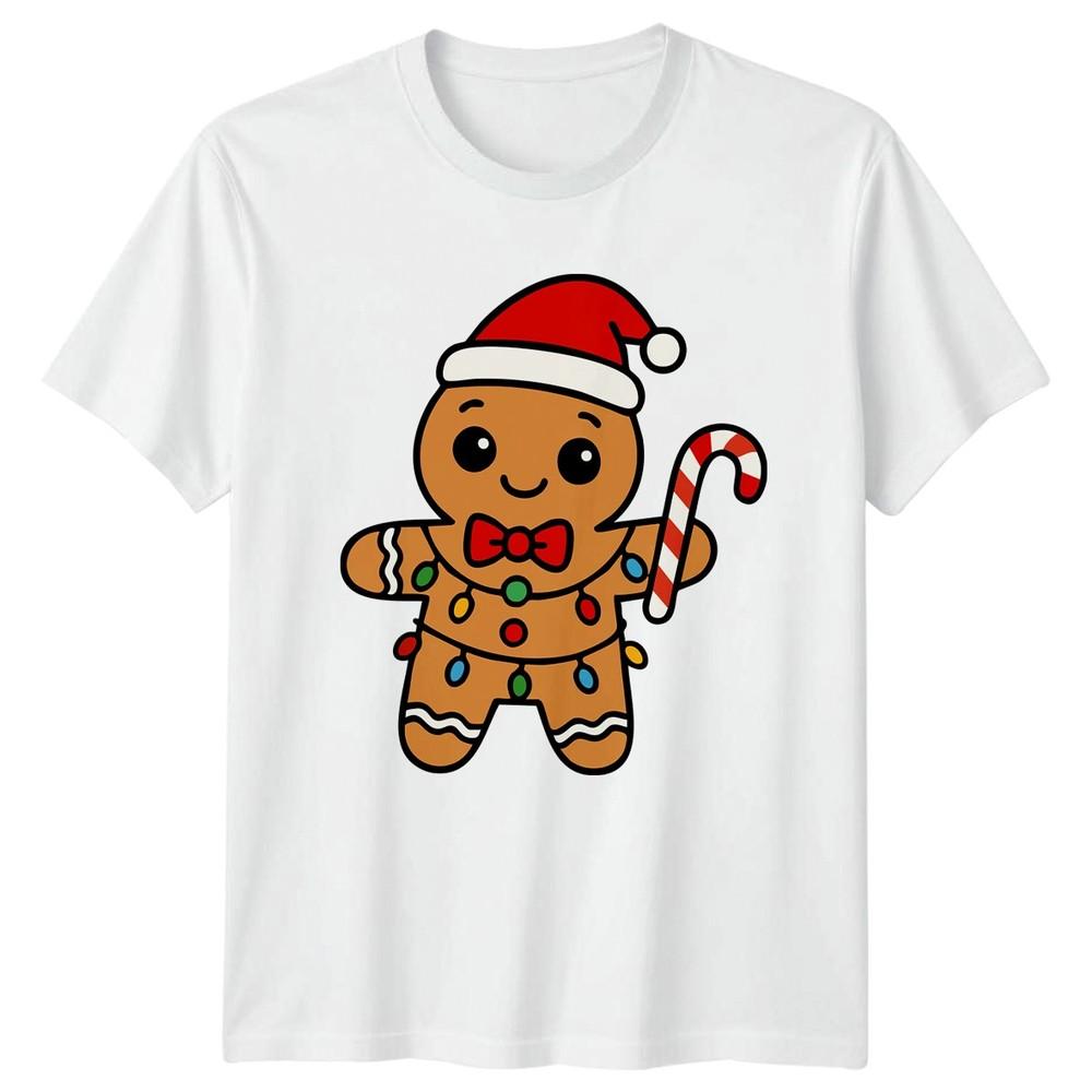Gingerbread Unisex Christmas Holidays Unisexs TShirt Unisexs Tee Graphic Unisex Top S