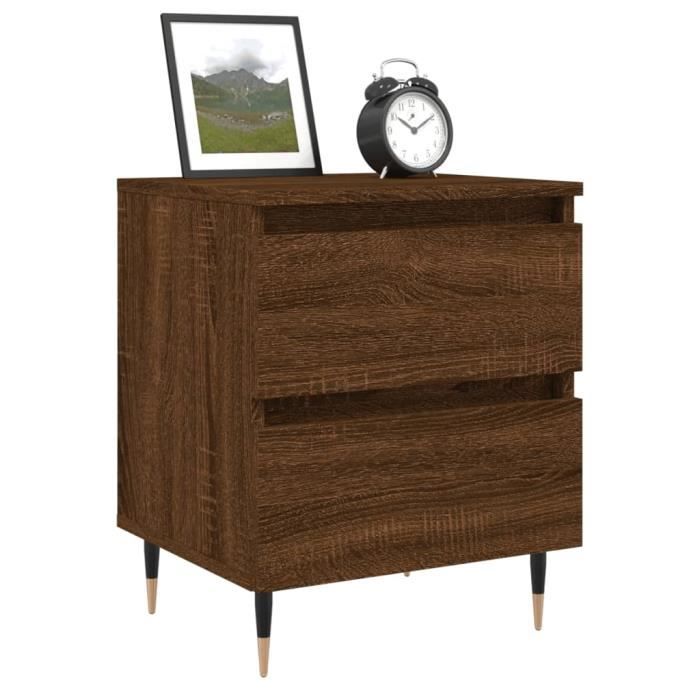 VidaXL Bedside Table Brown Oak 40x35x50 Cm Engineered Wood 826874