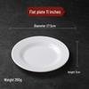Commercial White Round Melamine Plate