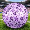1PC Purple Floral Soccer Ball Size 5 Football Machine Sewn Indoor/Outdoor Universal Football A39