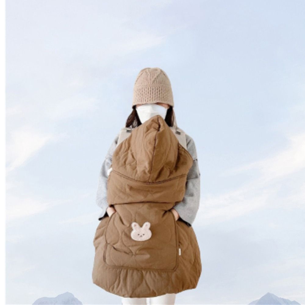 Windproof Baby Stroller Blanket Cartoon Bear Newborn Swaddle Wrap Toddler Trolley Cover  Winter