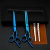 Multi-Color Hairdressing Scissor Set: Flat & Tooth Scissors for Salon Use