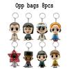 New Cartoon Game Characters Keychain Figure Toys Q Version Dolls Kids Gift For Children Boys Girls HalloweenChristmas Gift