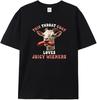 Funny Goat Swallows Juicy Wieners Inappropriate Adult T-Shirt Black