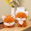 Cute Fox Plush Toy Desk Companion With Soft Pp Cotton For Office Decor And Gift