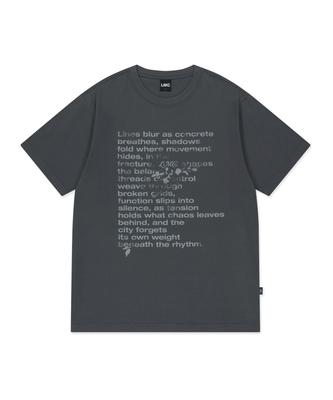 LMC Vintage Lettering Tee Charcoal