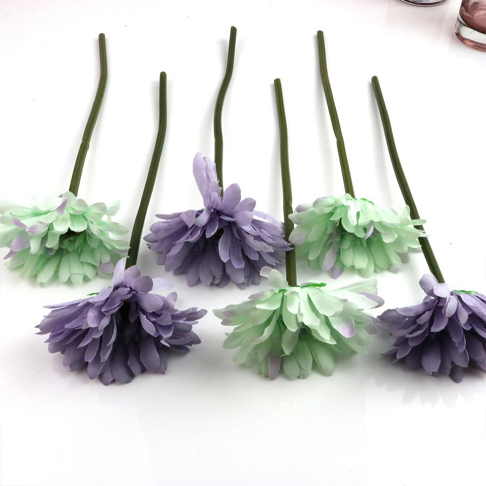 6pcs/bundle Artificial Flowers Diy Gerbera Simulation Bouquet Home Wedding Decor Accessories