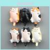 Cute Cartoon Sleeping Chubby Cat Mini Model Ornament Set Decoration Accessories For Home Decor And Gift