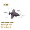 20pcs s Volvo Trim Panel Bumper Fascias Push-type Fastener Rivet Retainer Clips For Into 8mm Hole