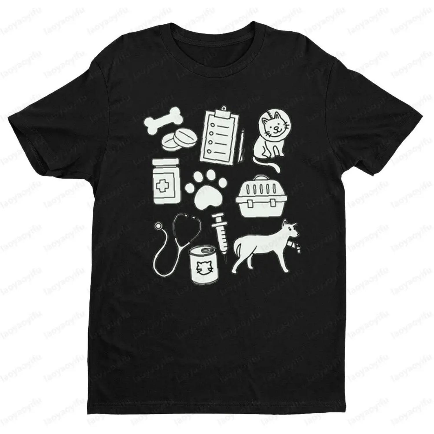 

Cute Veterinarian Shirts Veterinary Clothing Veterinarian Gift Tee Tops Men Women Casual Summer Round Neck Cotton Short Sleeve XXXXXL