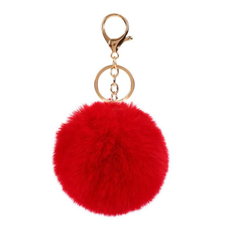 14cm Niedlicher Plüschhase Schlüsselanhänger Damen Pelz Bommel Engel Hase Schlüsselring Hase Pompom Plüschtiere Spielzeug Mädchen Tasche Autoschlüssel Anhänger