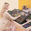7pcs 6-Drawer Puzzle Board & Organizer with Felt Surface, Portable, Converts To A Desktop Display Stand, Decorative