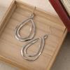 Irregular Spiral Swirl Drop Earrings For Women Silver Color Geometric Dangle Earring Fashion Jewelry Accessories