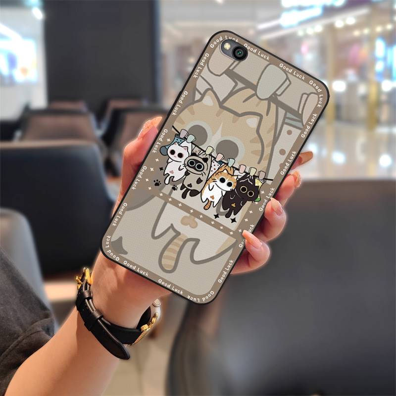 Cartoon Full Wrap Phone Case For Xiaomi Redmi GO Cute Protective Shockproof Silicone Graffiti Anti-knock Dirt-resistant