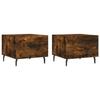 VidaXL Coffee Tables 2 Pcs Smoked Oak 50x50x40 Cm Engineered Wood 829439