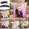 Marin KKitagawa Anime My DressUp Darling Square Sofa Pillow Cover Solid Color Living Room Home Decor Cushion Case
