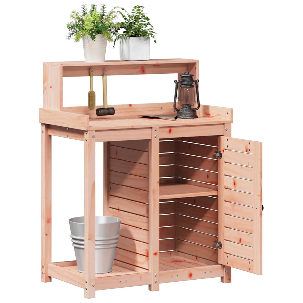 Plant Table with Shelves 82.5 x 50 x 109.5 cm Solid Douglas Fir Wood