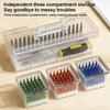 Practical Plastic Tool Storage Box Transparent Multi-functional Hardware Toolbox Hardware Tool Case Tool Parts Storage