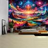 Moderne Galaxie Wandteppich Weltraum Wandteppich Wand für Wohnzimmer Wandteppich Schlafzimmer Wandteppich Büro Zuhause Nachttisch Wandteppich